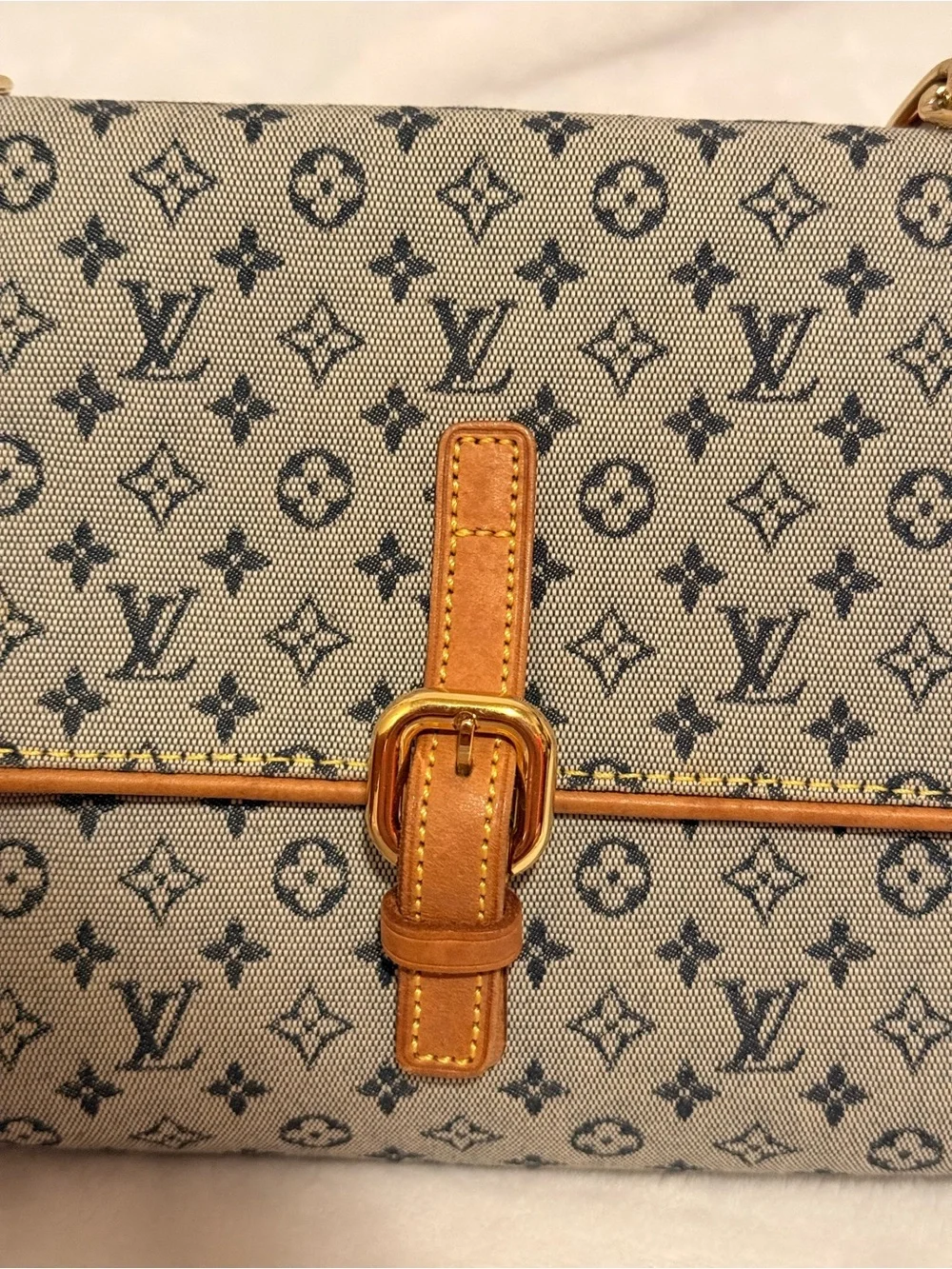 Louis Vuitton Monogram Mini Lin Camille Crossbody/ Shoulder Bag SP1000
